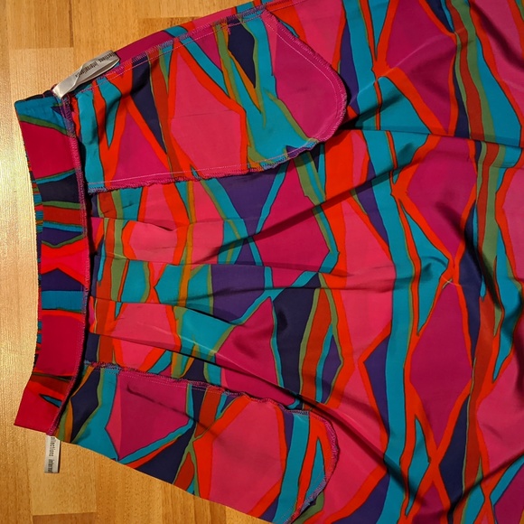 Vintage 80's colorful skirt with pockets by Collections Internationale - Picture 6 of 6